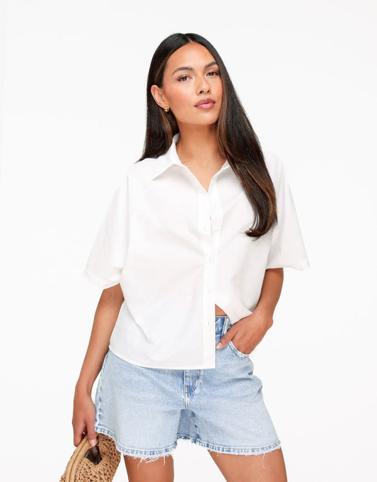 Witte Basic SS - Blouse - Olivia & Kate
