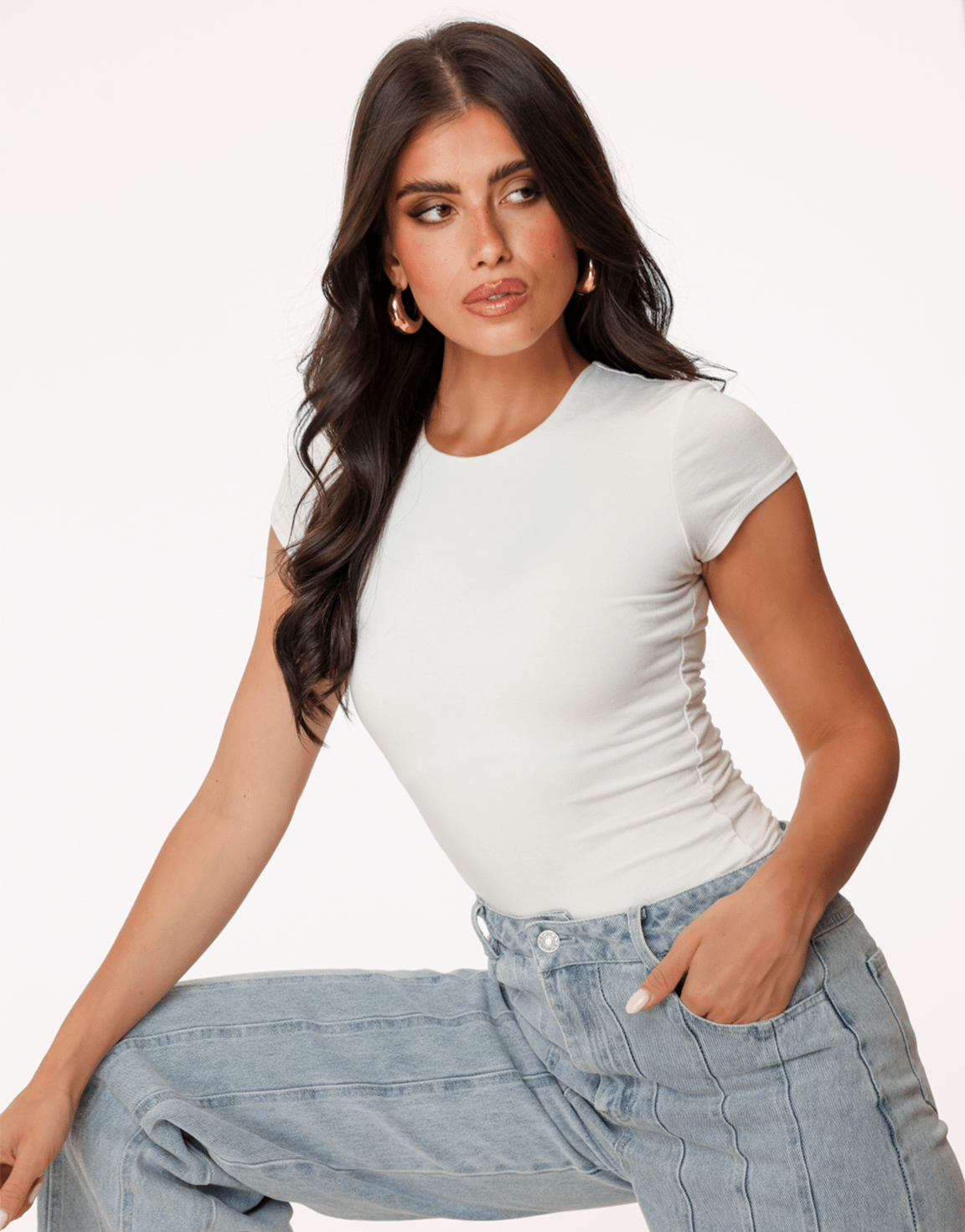 Witte Basic SS - Top - Olivia & Kate