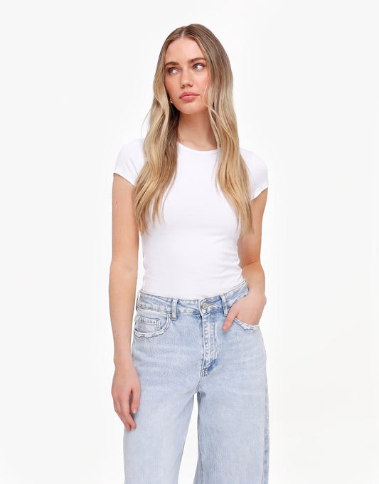 Witte Basic SS - Top - Olivia & Kate