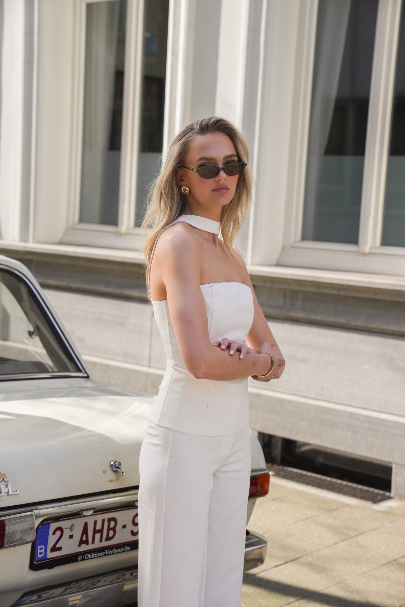 Witte Basic Strapless Hals - Top - Olivia & Kate