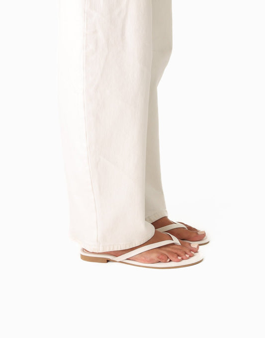 Witte Basic - Teenslippers - Olivia & Kate