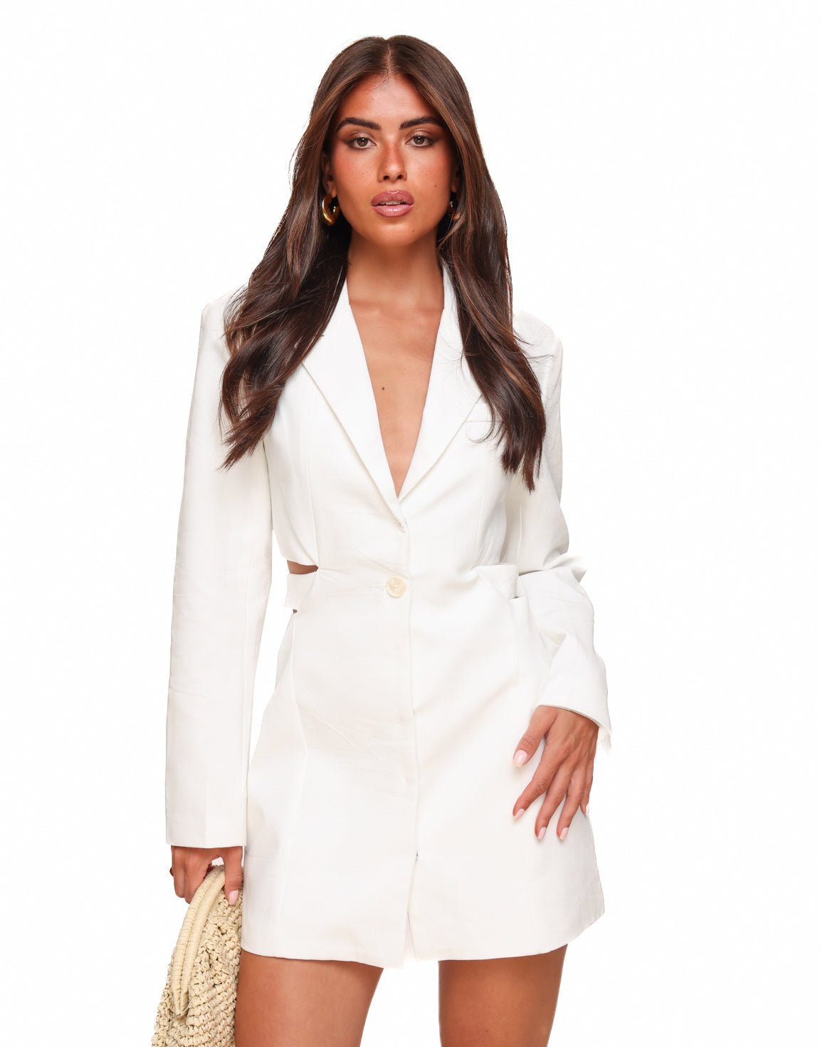 Witte Classic Linnen - Jurk - Olivia & Kate