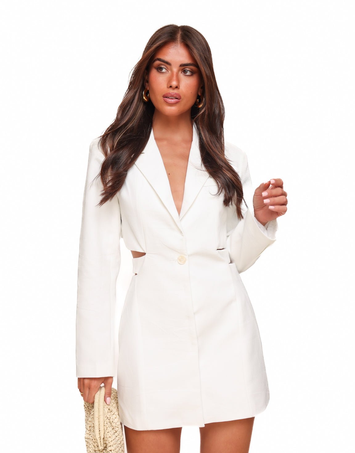 Witte Classic Linnen - Jurk - Olivia & Kate