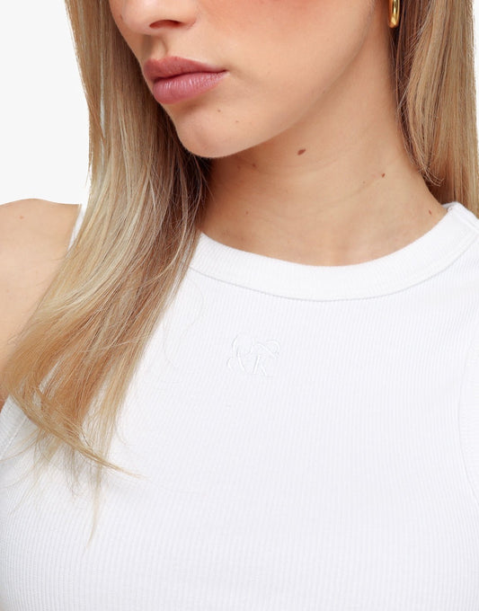 Witte Fine Ribb - Top - Olivia & Kate