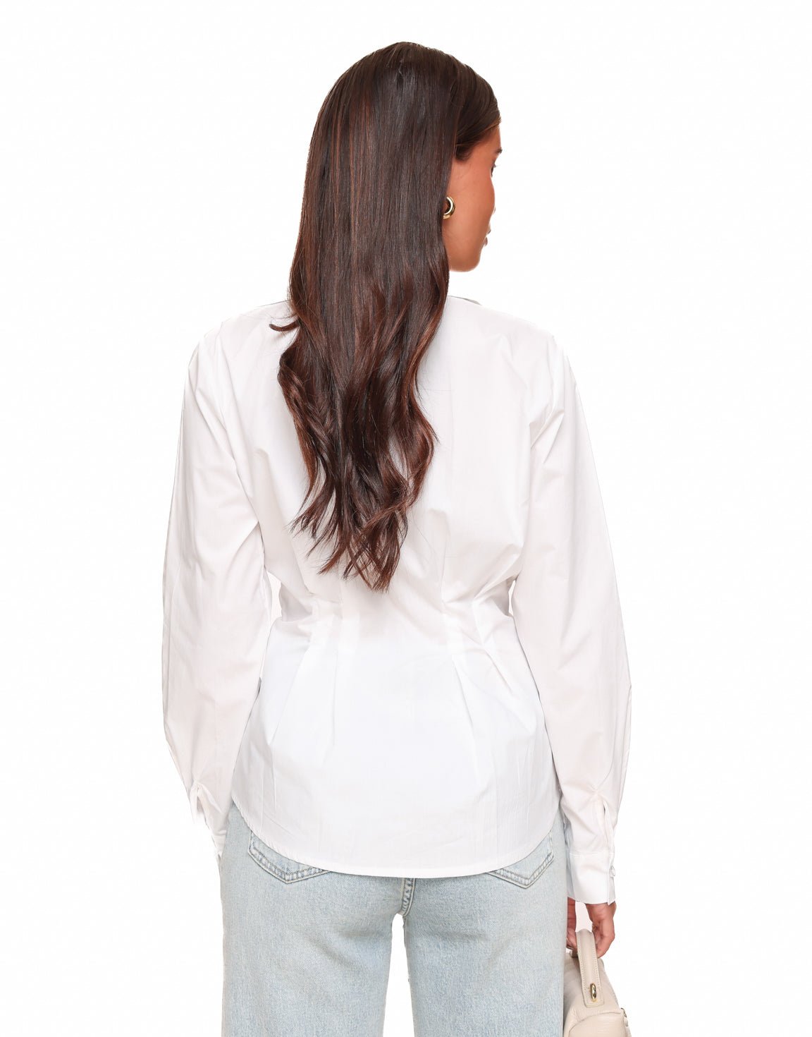 Witte Getailleerde - Blouse - Olivia & Kate