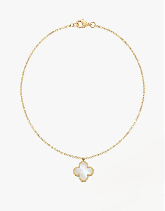 Witte Klaver - Ketting - Olivia & Kate