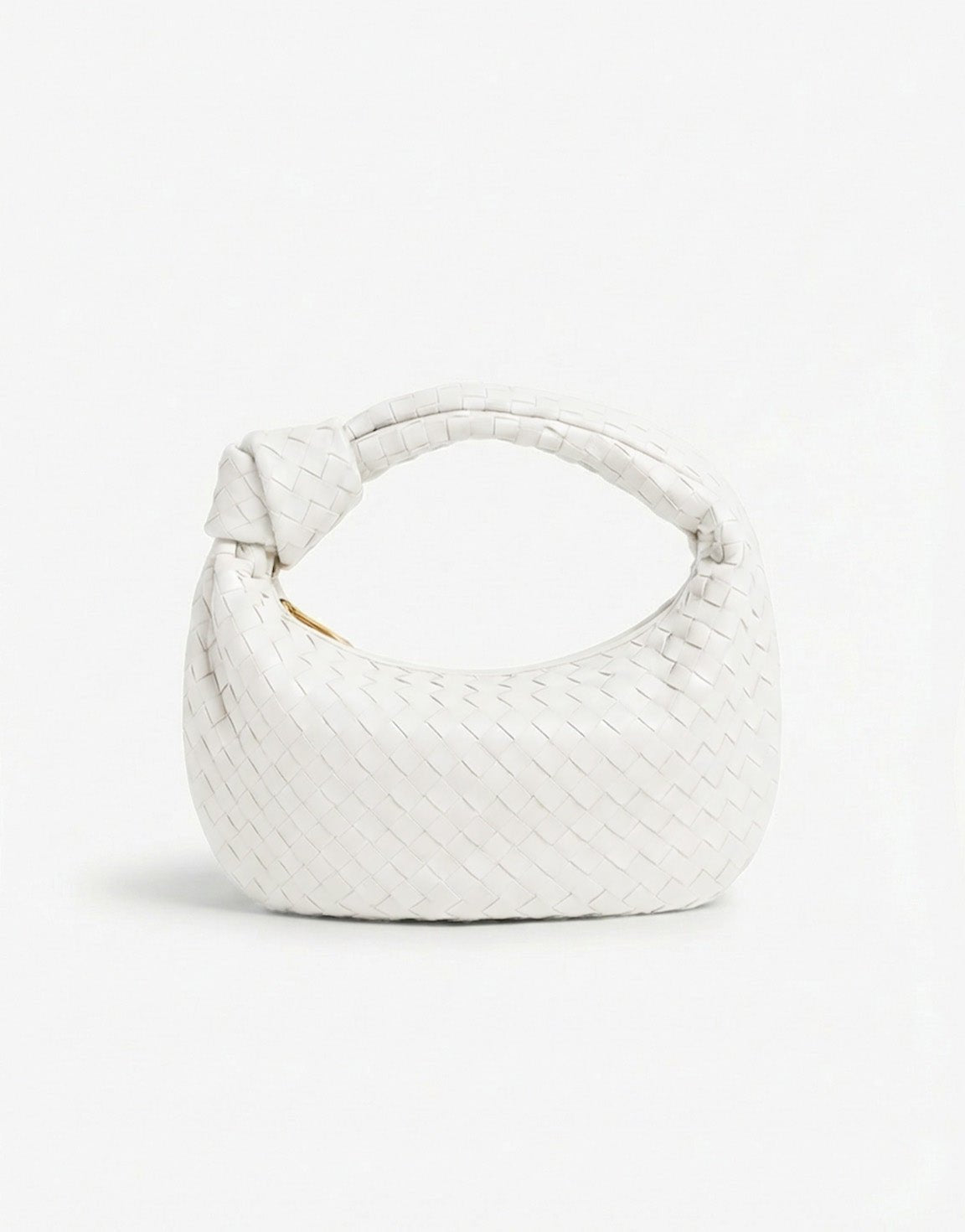 White Medium Braided - Bag - Olivia & Kate