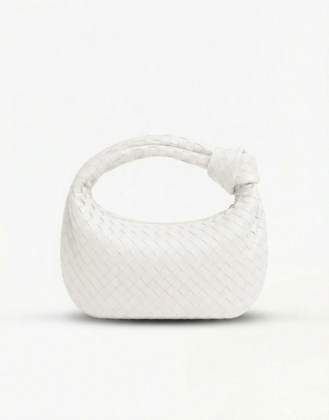 White Medium Braided - Bag - Olivia & Kate