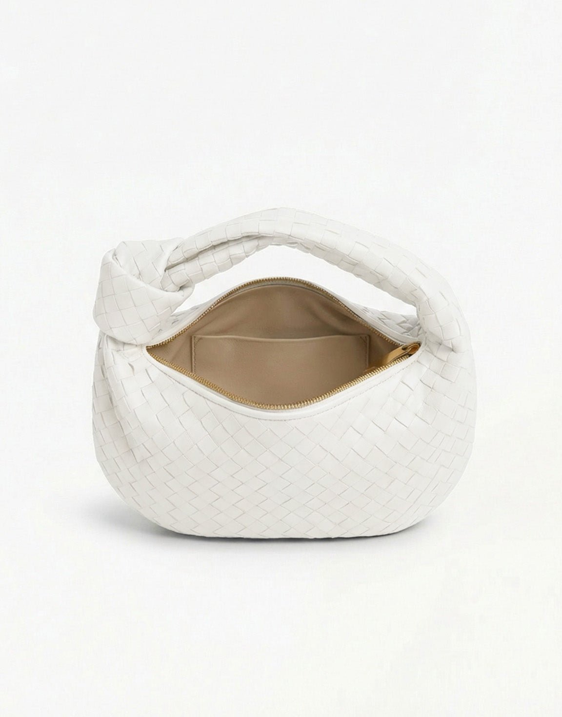 White Medium Braided - Bag - Olivia & Kate