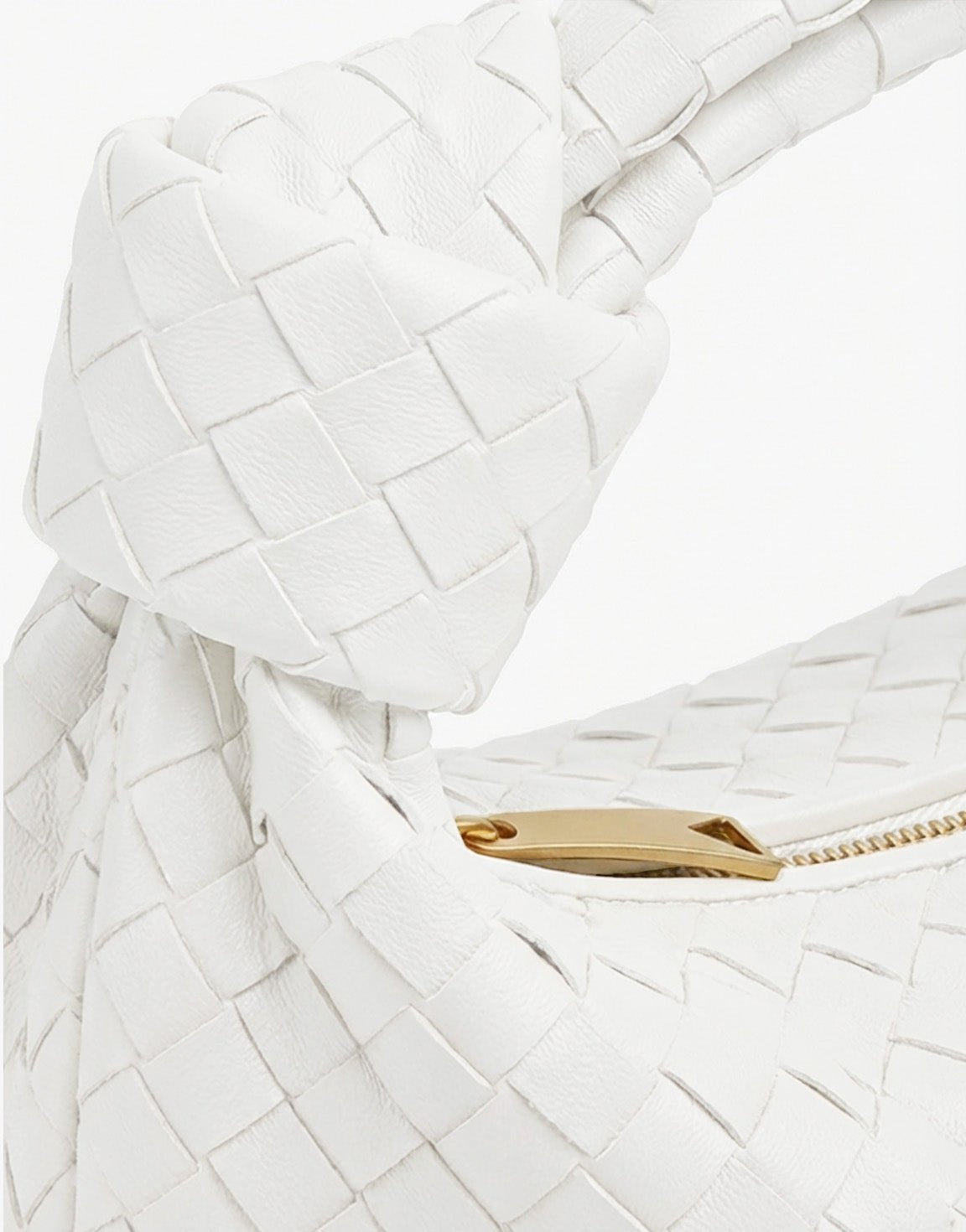 White Medium Braided - Bag - Olivia & Kate