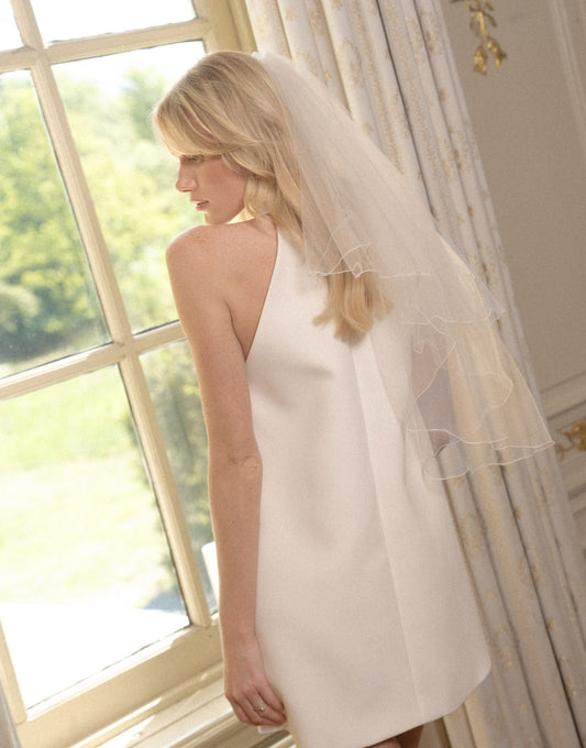 Witte Mouwloze Hoge Hals - Jurk - Olivia & Kate