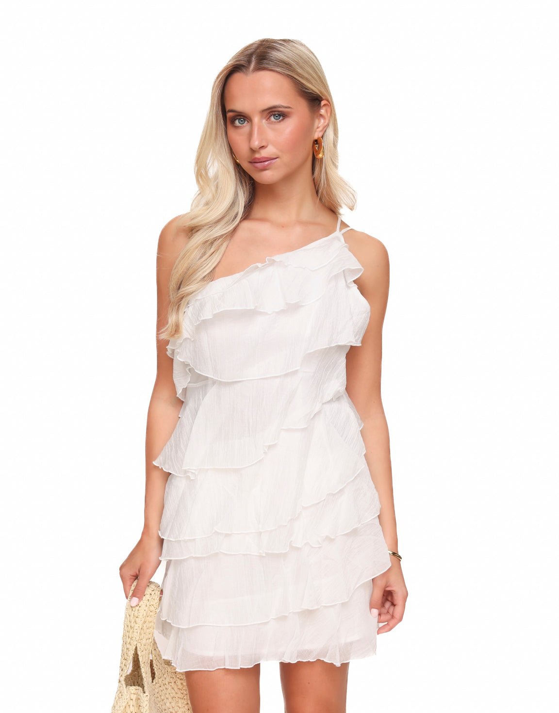 Witte Ruffel - Jurk - Olivia & Kate