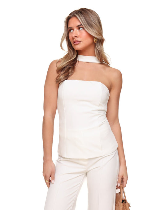 Witte Strapless Hals - Set - Olivia & Kate