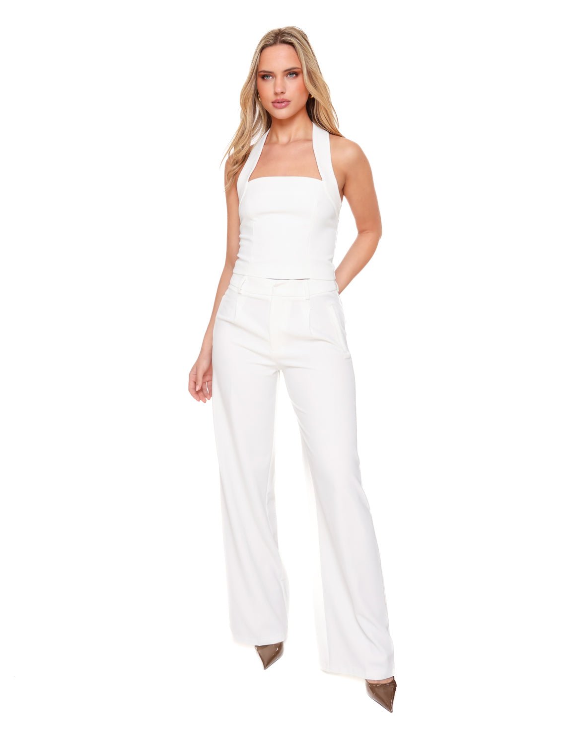 Witte STUDIO - Pantalon - Olivia & Kate