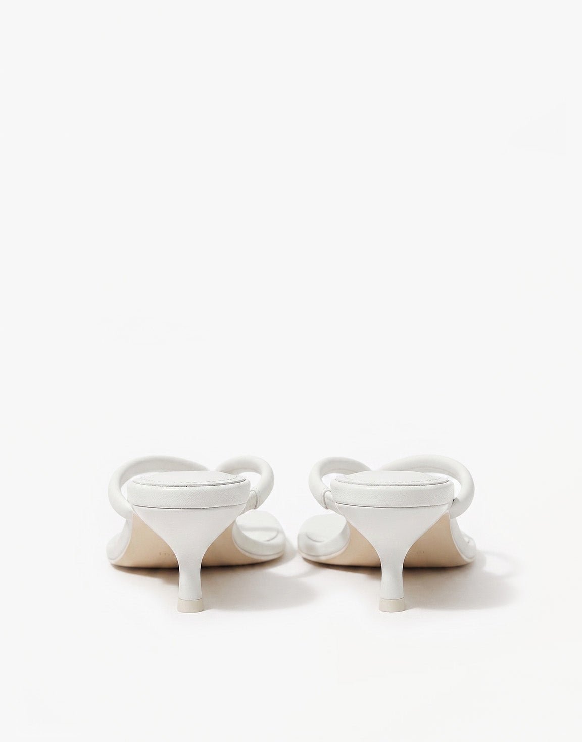 Witte Vierkante Basic Hakje - Teenslippers - Olivia & Kate