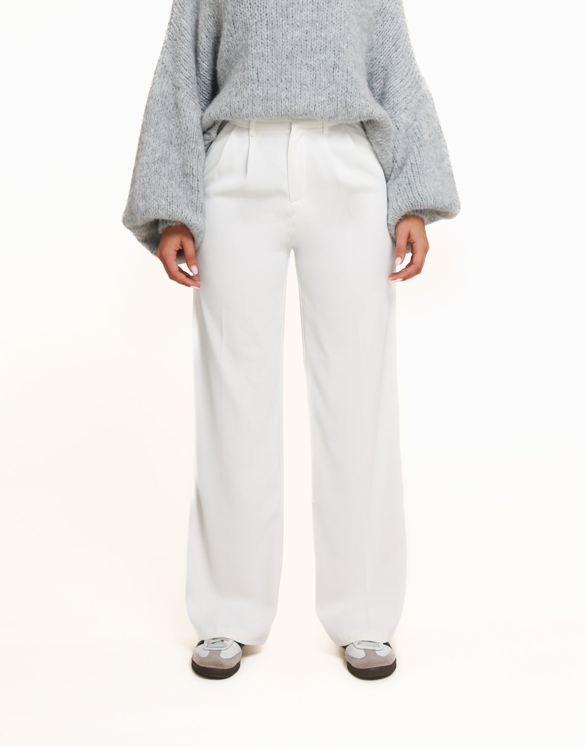 Witte Wijde - Pantalon - Olivia & Kate