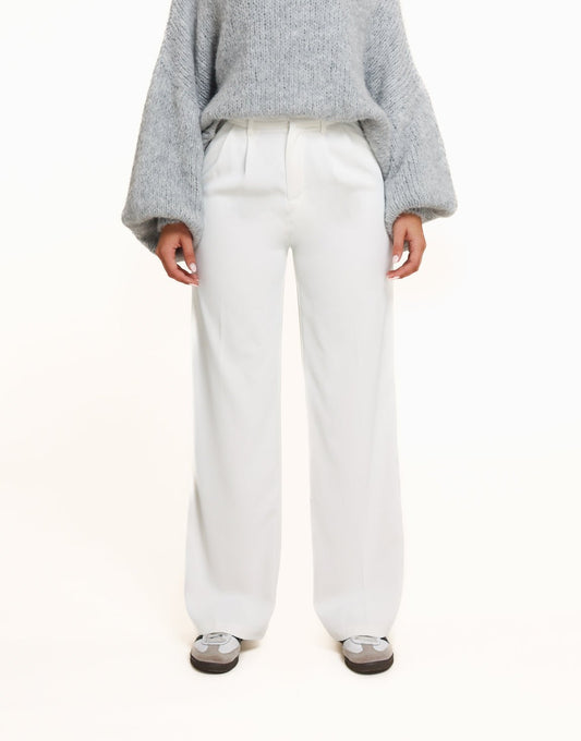 Witte Wijde - Pantalon - Olivia & Kate