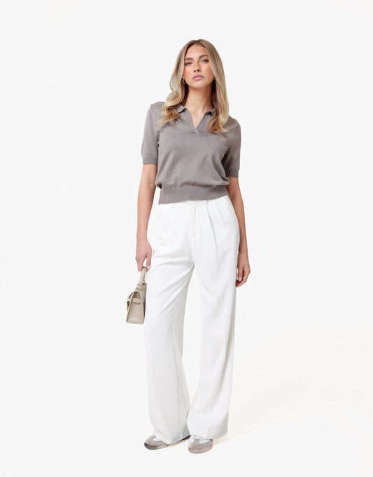 Witte Wijde - Pantalon - Olivia & Kate