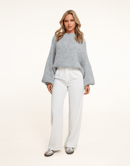 Witte Wijde - Pantalon - Olivia & Kate