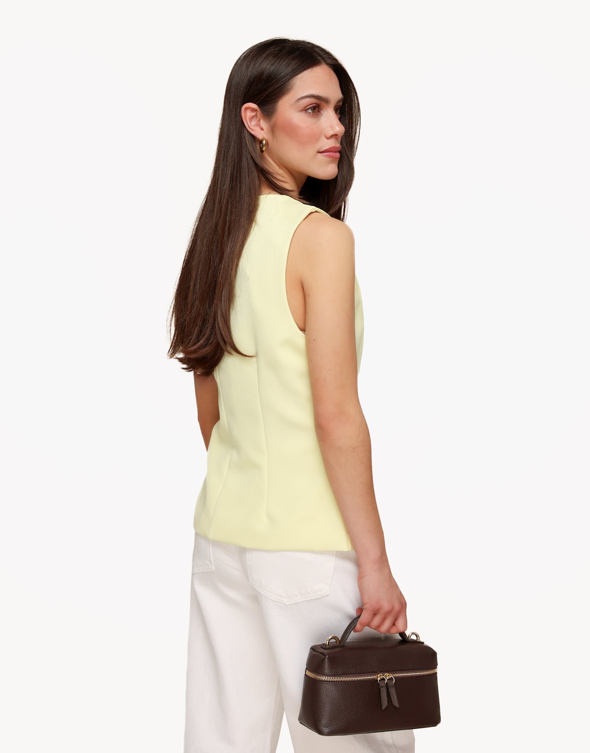 Zachtgele Hoge Knopen - Gilet - Olivia & Kate