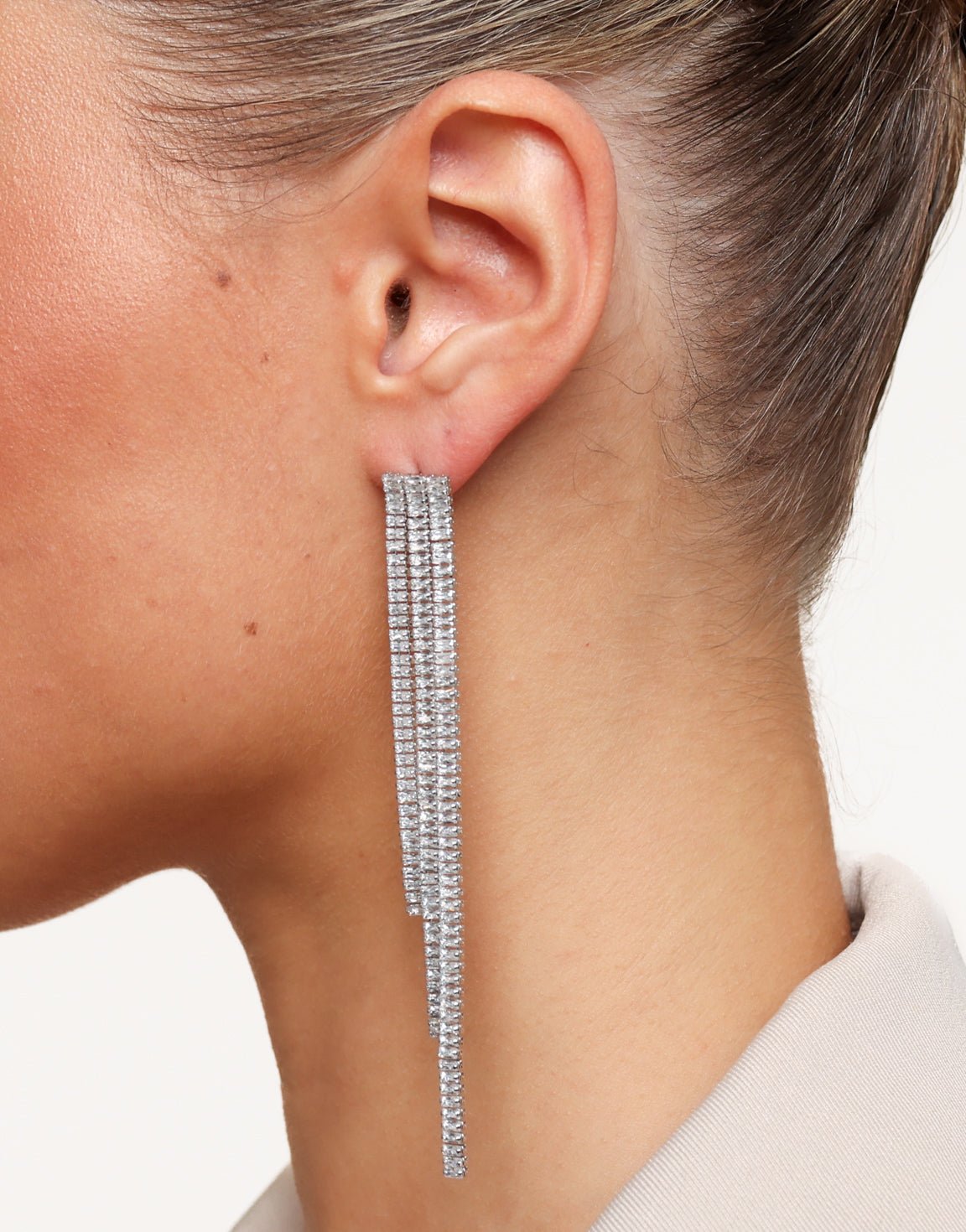 Zilveren Multi Strass Stenen - Oorbellen - Olivia & Kate