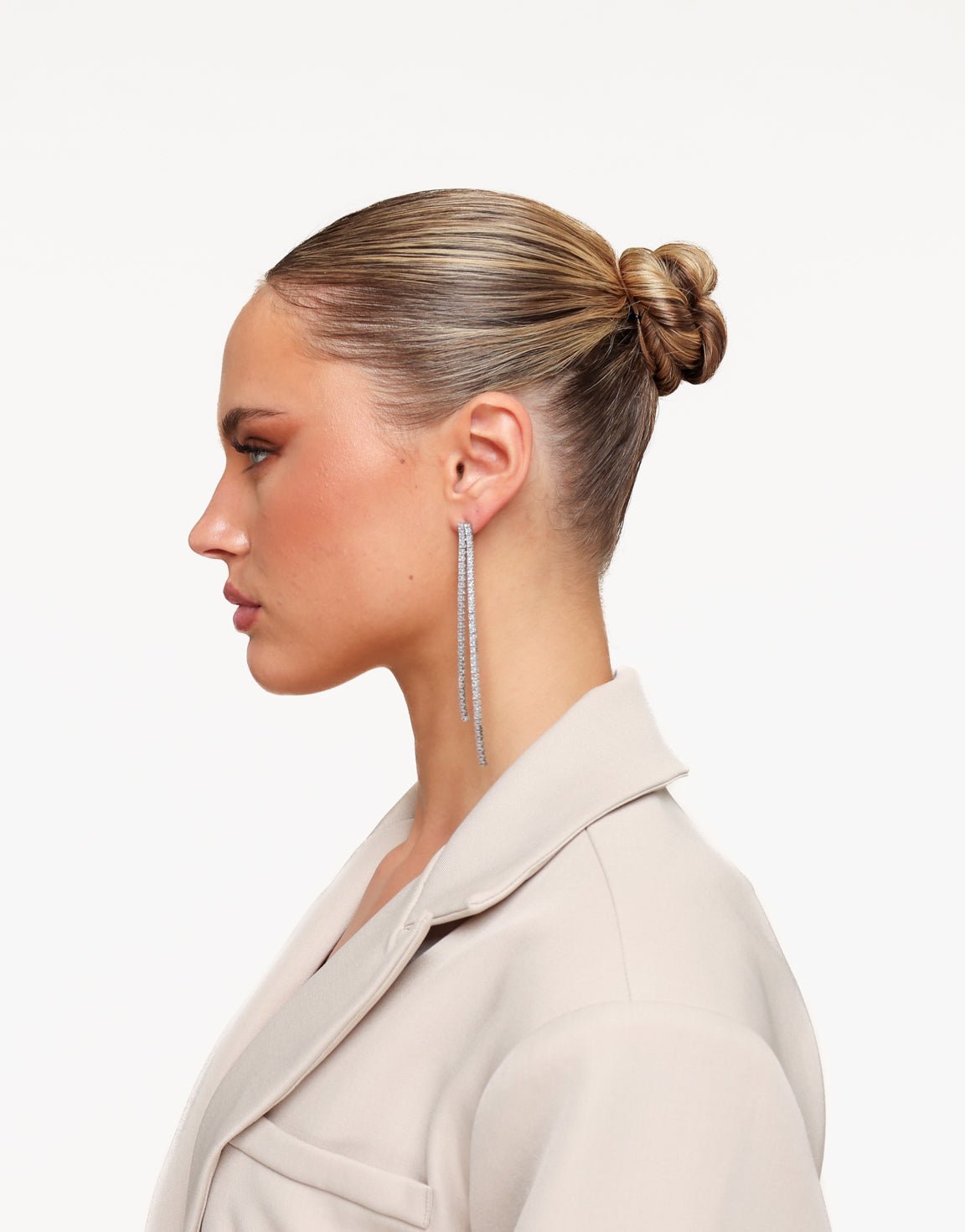 Zilveren Strass Stenen - Oorbellen - Olivia & Kate