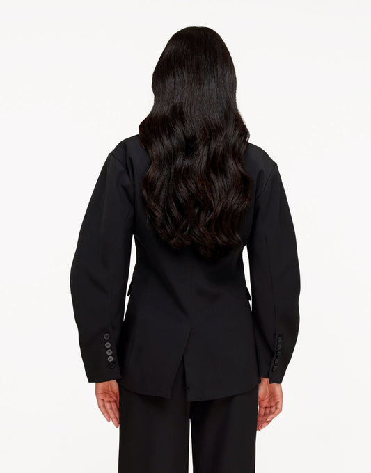 Zwarte Ballonmouwen Details - Blazer - Olivia & Kate
