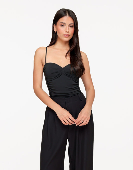Zwarte Basic Aangesloten - Body - Olivia & Kate