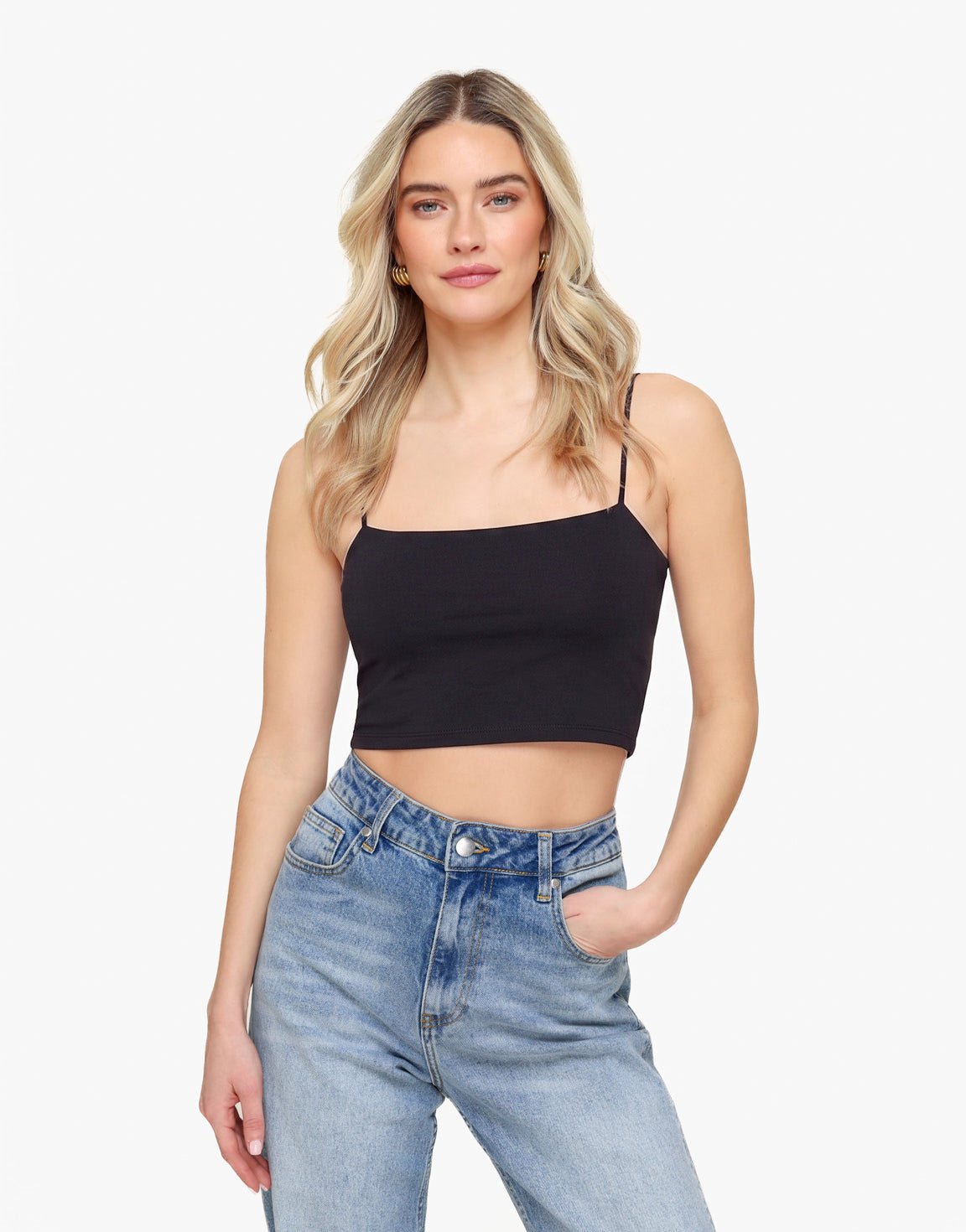 Zwarte Basic Bandeau - Top - Olivia & Kate