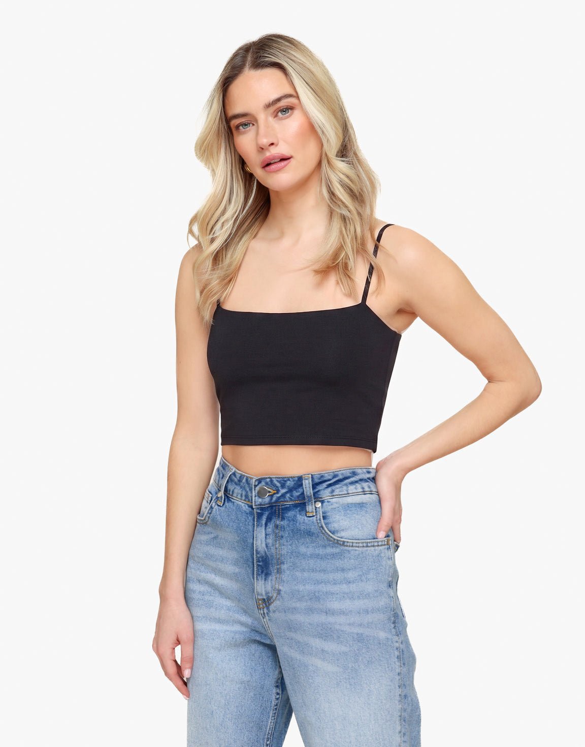 Zwarte Basic Bandeau - Top - Olivia & Kate