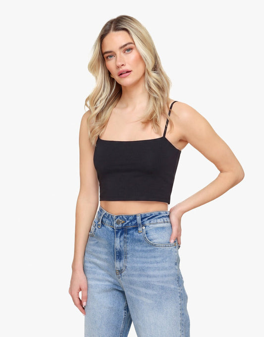 Zwarte Basic Bandeau - Top - Olivia & Kate