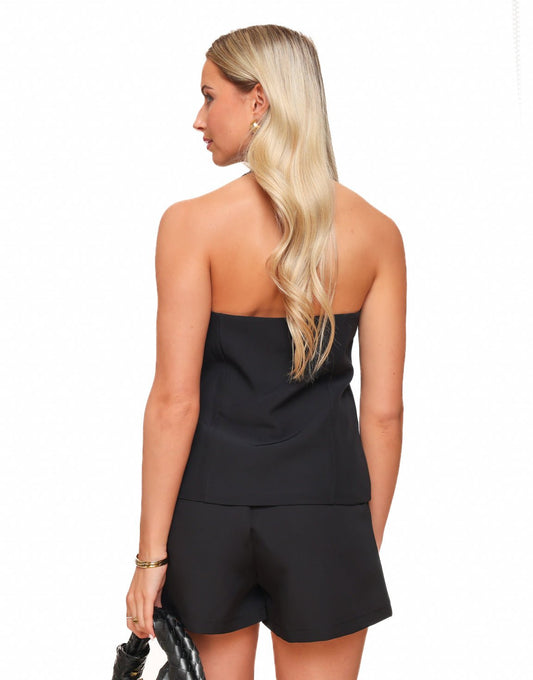 Zwarte Basic Lage Halter - Set - Olivia & Kate