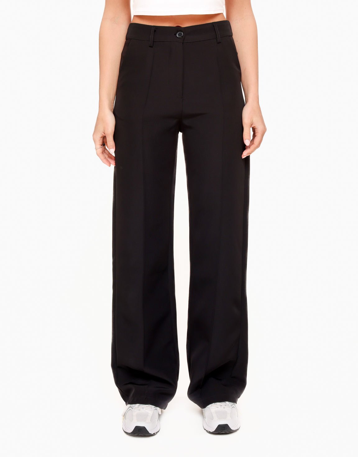 Zwarte Basic Rechte - Pantalon - Olivia & Kate