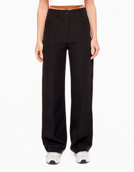 Zwarte Basic Rechte - Pantalon - Olivia & Kate