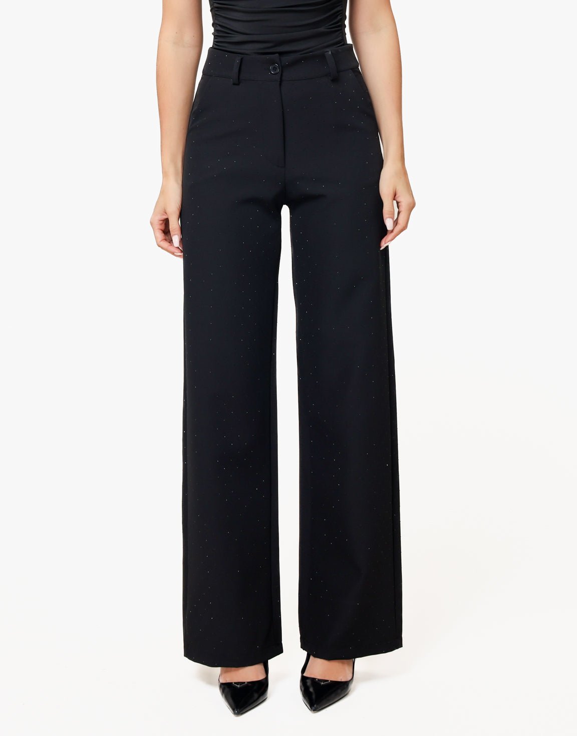 Zwarte Basic Zwarte Glitter Stenen - Set - Olivia & Kate