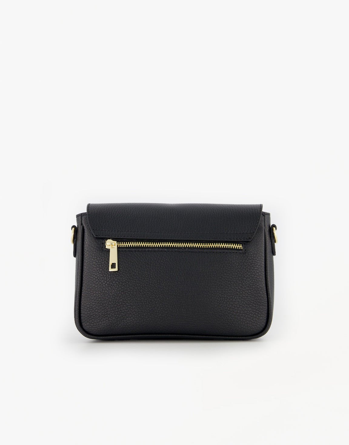 Zwarte Classic Leren - Tas - Olivia & Kate