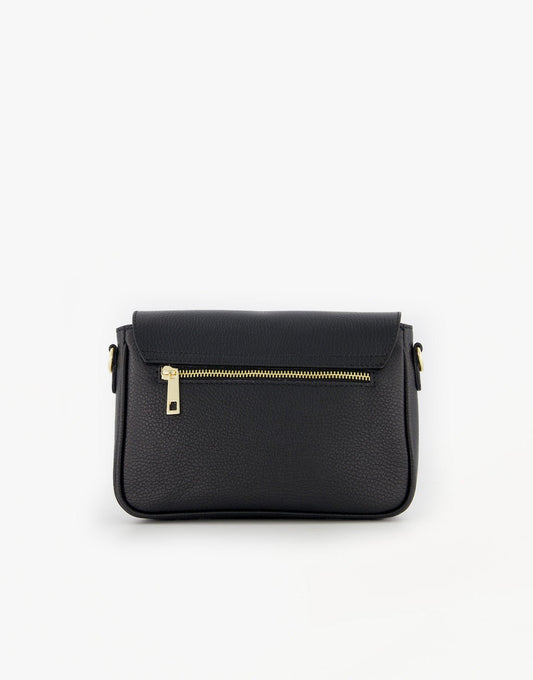 Zwarte Classic Leren - Tas - Olivia & Kate