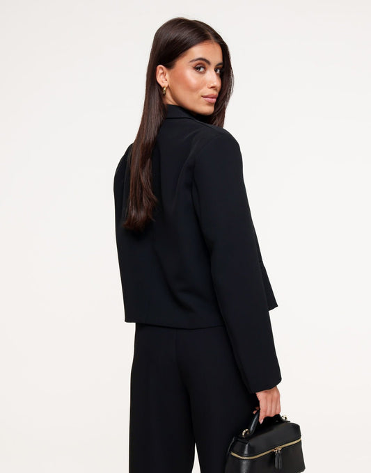 Zwarte Cropped - Blazer - Olivia & Kate