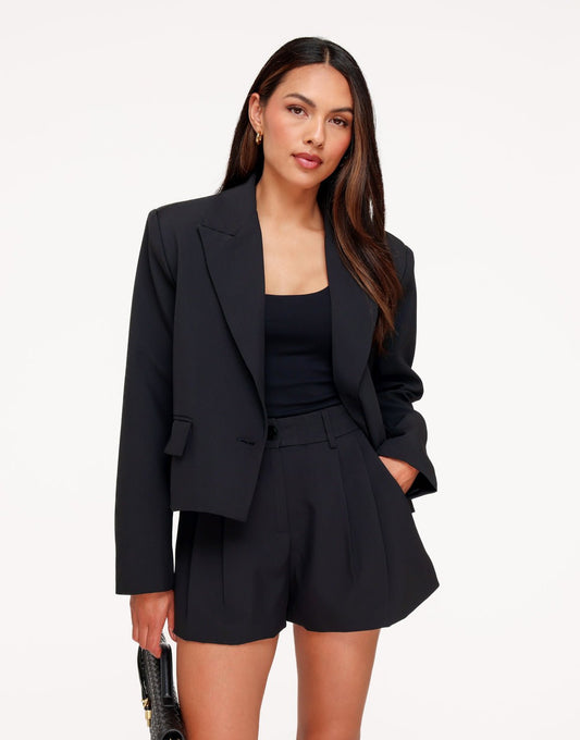 Zwarte Cropped Zak Detail - Set - Olivia & Kate
