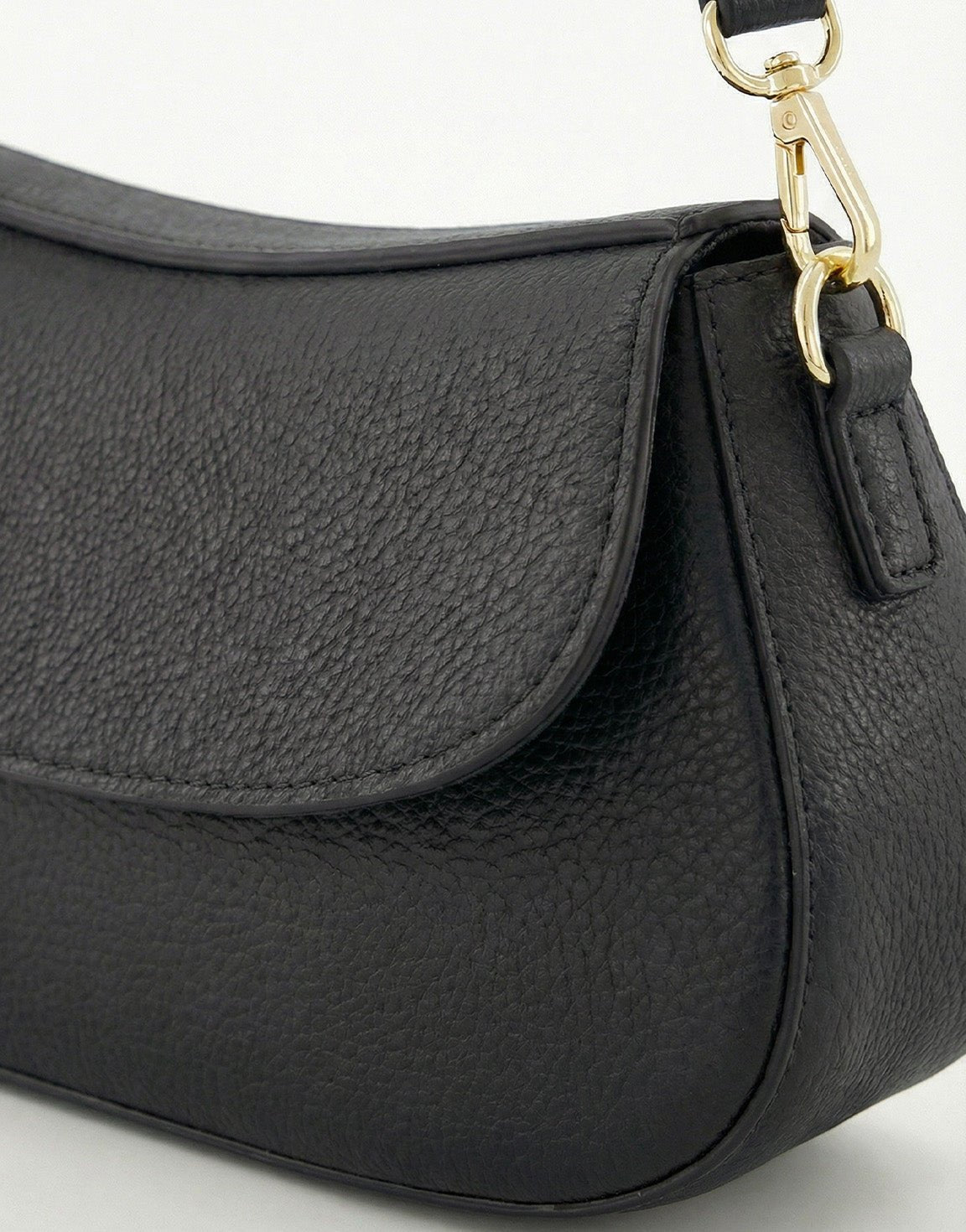 Zwarte Elegante Leren - Tas - Olivia & Kate