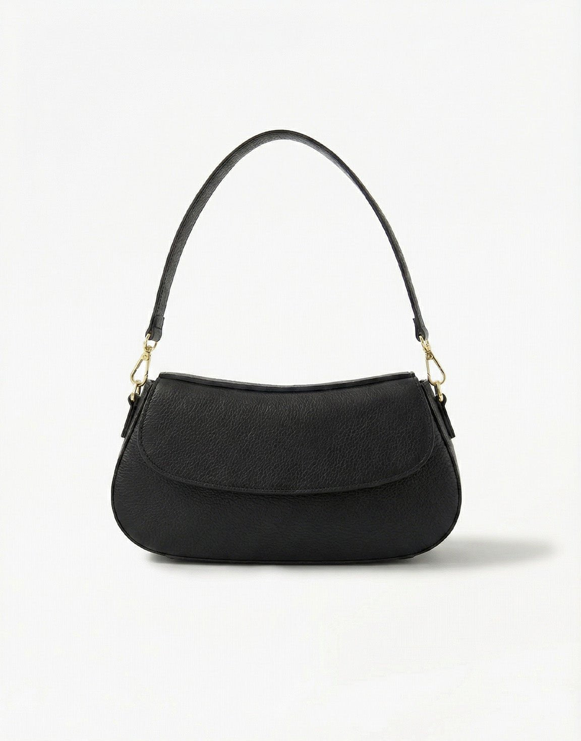 Zwarte Elegante Leren - Tas - Olivia & Kate