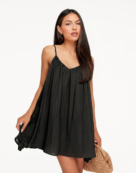 Zwarte Flowy - Jurk - Olivia & Kate