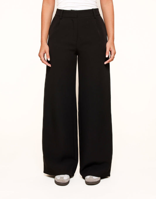 Zwarte F/W Edit Hoge Taille - Pantalon - Olivia & Kate