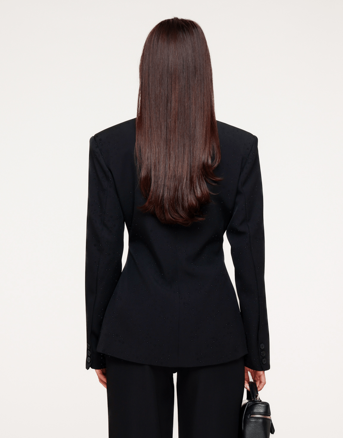 Zwarte Getailleerde Glitter Stenen - Blazer - Olivia & Kate