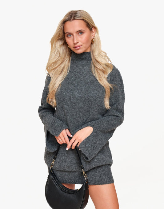 Zwarte Half Ronde Leren - Tas - Olivia & Kate