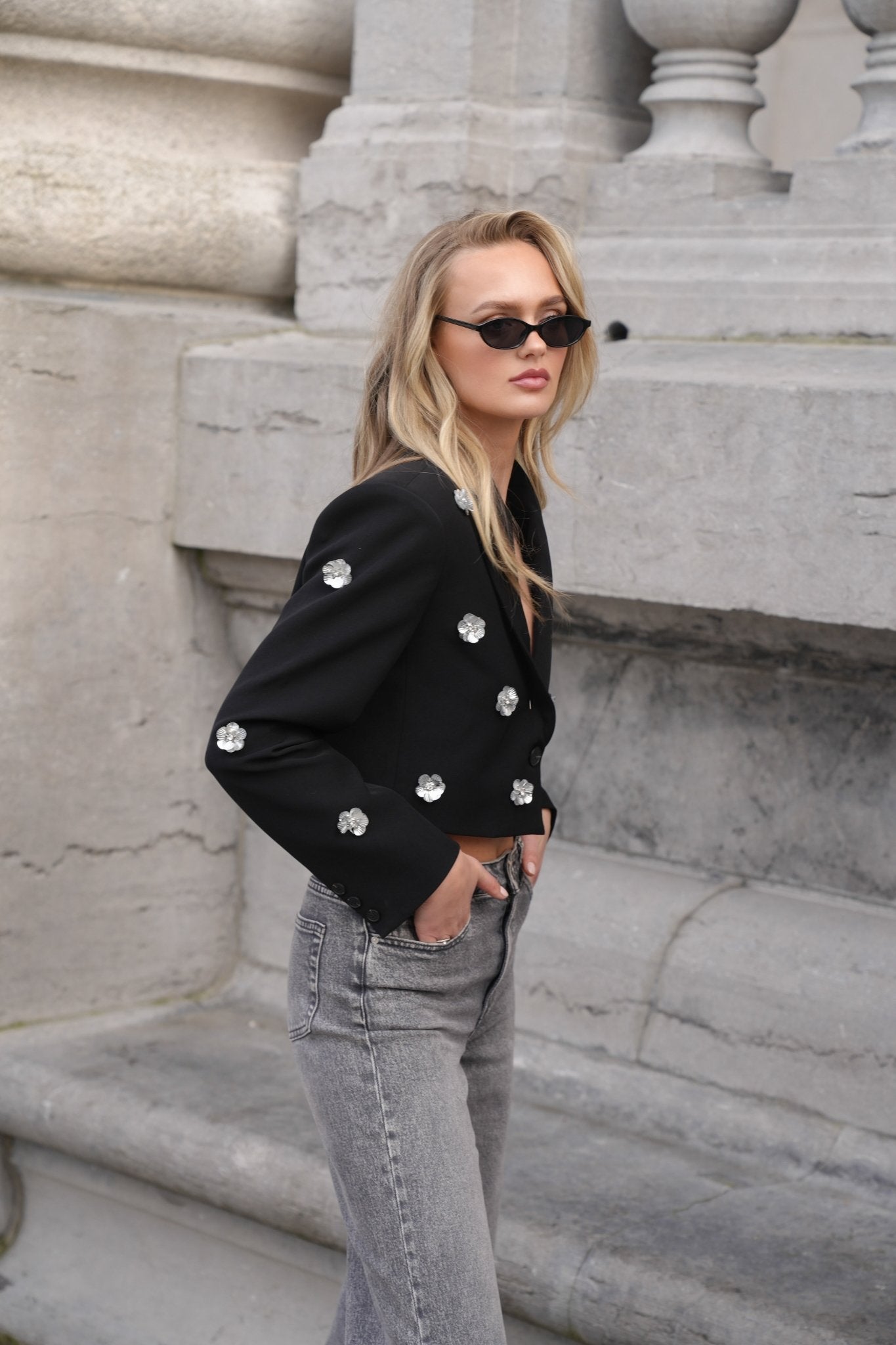 Zwarte Kleine Montuur - Zonnebril - Olivia & Kate