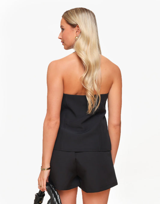Zwarte Lage Halter - Gilet - Olivia & Kate