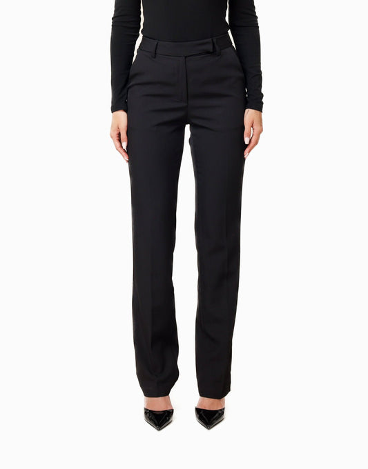 Zwarte Lange Fitted Classic - Pantalon - Olivia & Kate