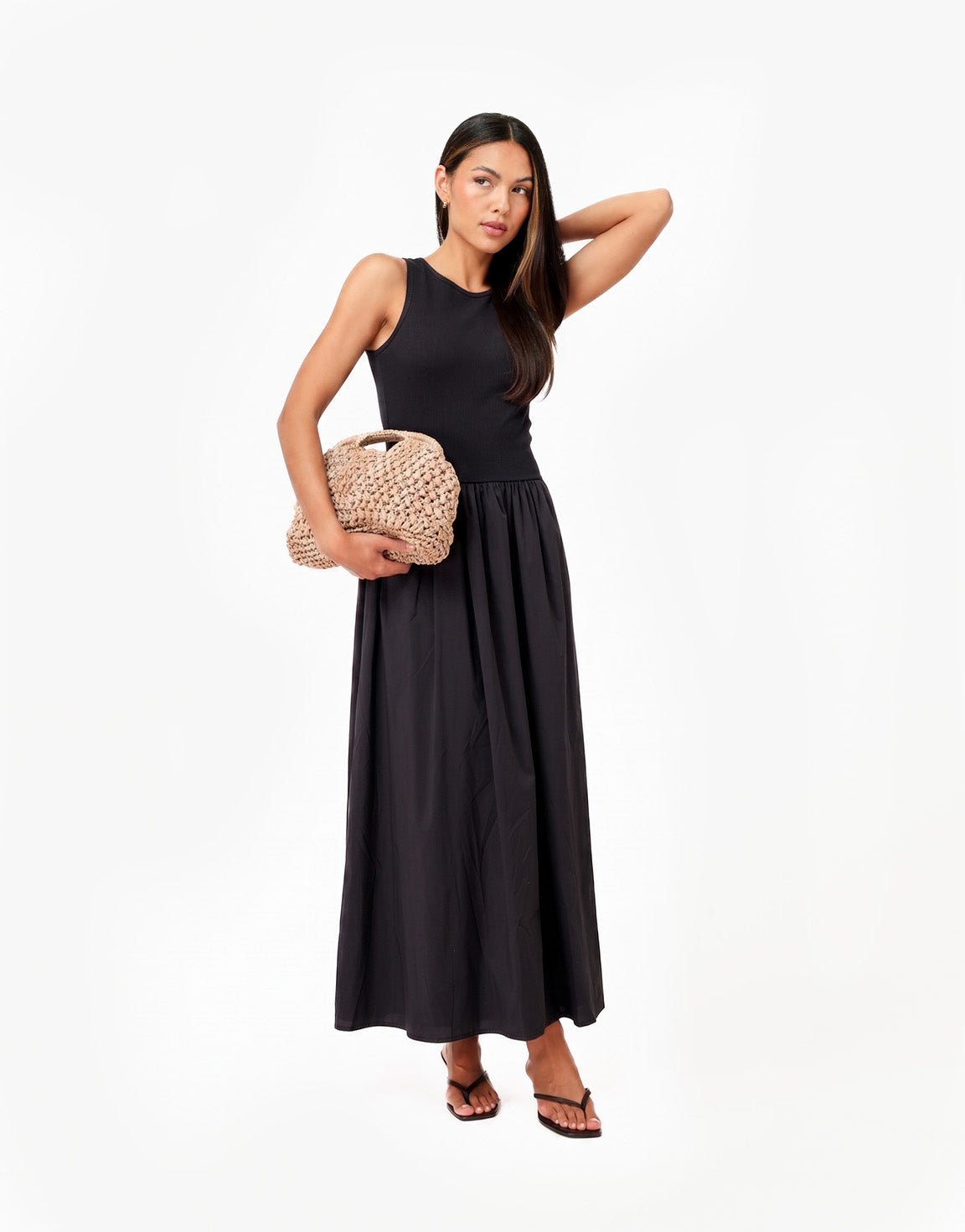 Zwarte Lange Maxi - Jurk - Olivia & Kate