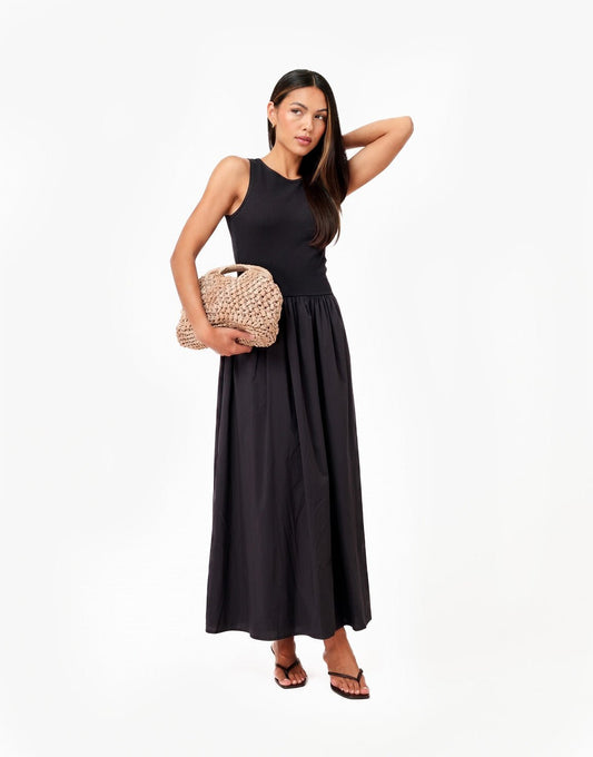 Zwarte Lange Maxi - Jurk - Olivia & Kate